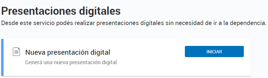 Iniciar nueva presentaciones digitales