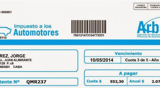 Resolución Normativa 54/14: descuento en patentes